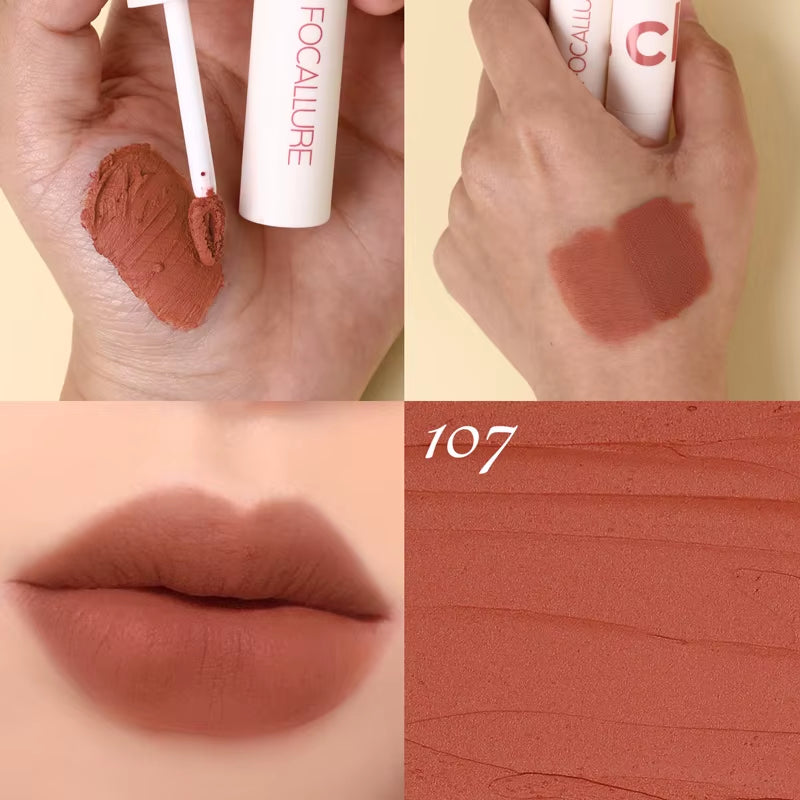 Matte Lipstick Velvet Mist Lip Clay Not Dry Lip Cream 25 Color Nude Lip Stick Waterpoof Lip Cosmetic Makeup Wholesale