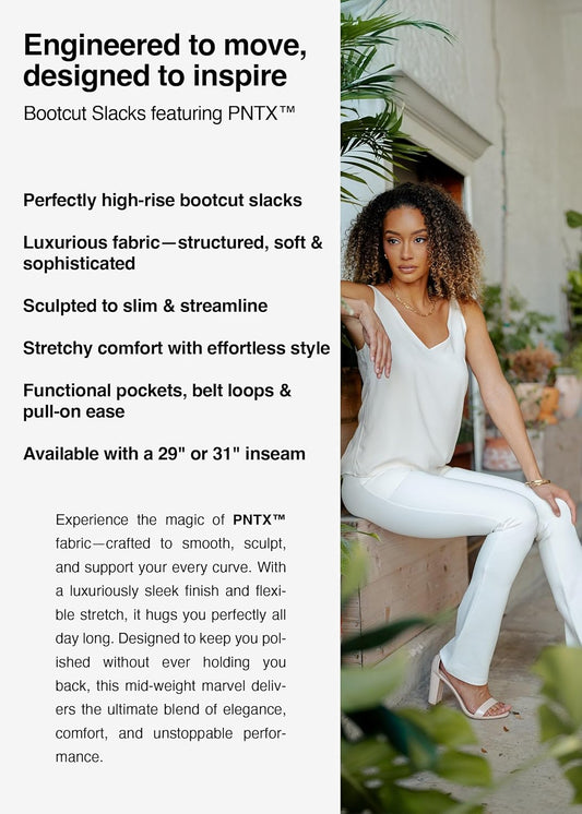 Dress Pants for Women - Bootcut with Pockets - Stretch Slacks