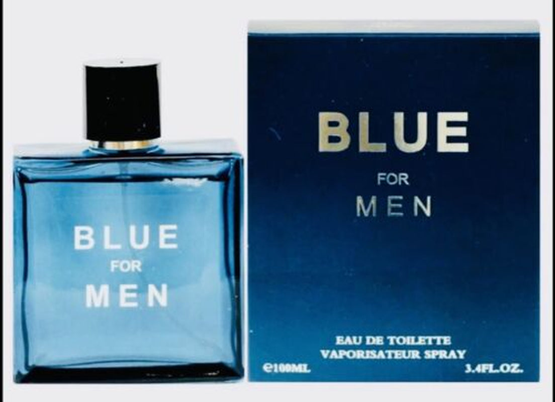 Free Shipping PERFUME for Men BLUE 100Ml 3.4Fl.Oz Long Lasting Fragrance Cologne