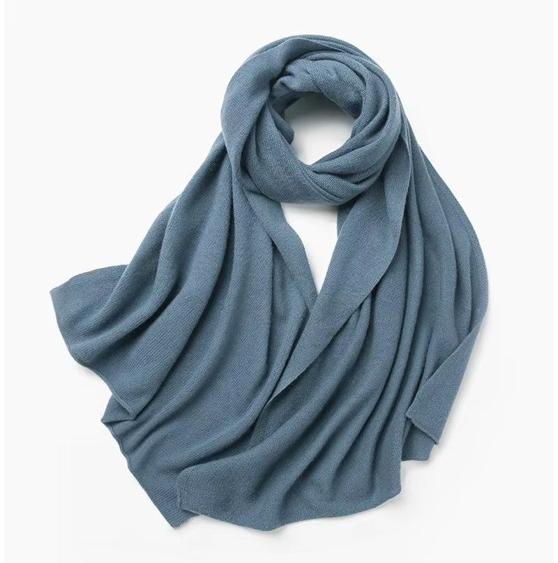 New 100% Pure Cashmere Scarf Women Knitted Winter Autumn Elegant and Smart! 100% Pure Cashmere Scarf for Men and Women