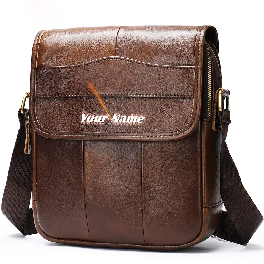 MVA Men'S Genuine Leather Bag Crossbody Bags for Men Messenger Bag Men Leather Fashion Men'S Shoulder Bags Male Handbags 1121