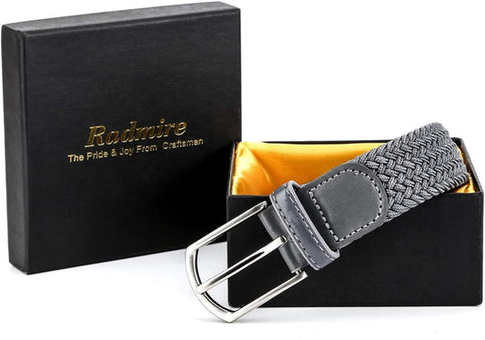 Braided Canvas Woven Elastic Stretch Belts for Men/Women/Junior with Multicolored