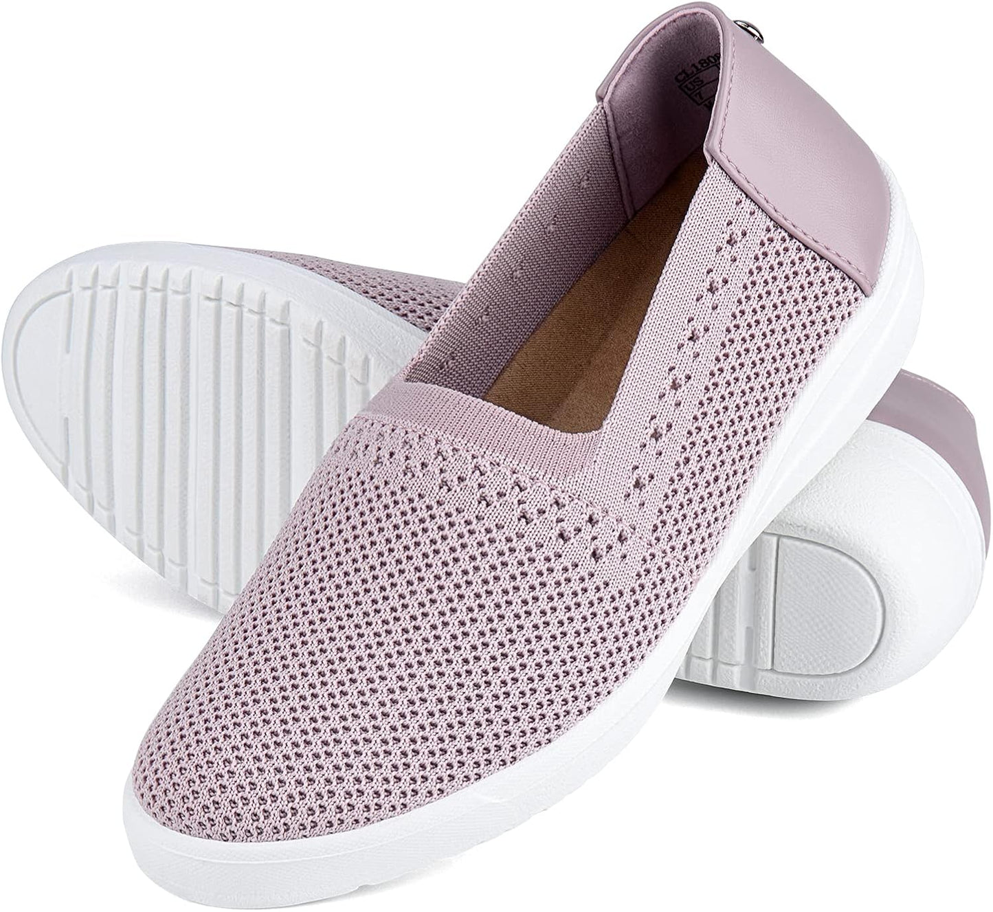 Women'S Lightweight Shoes Breathable Casual Walking Orthopedic Slip on Walking Shoes