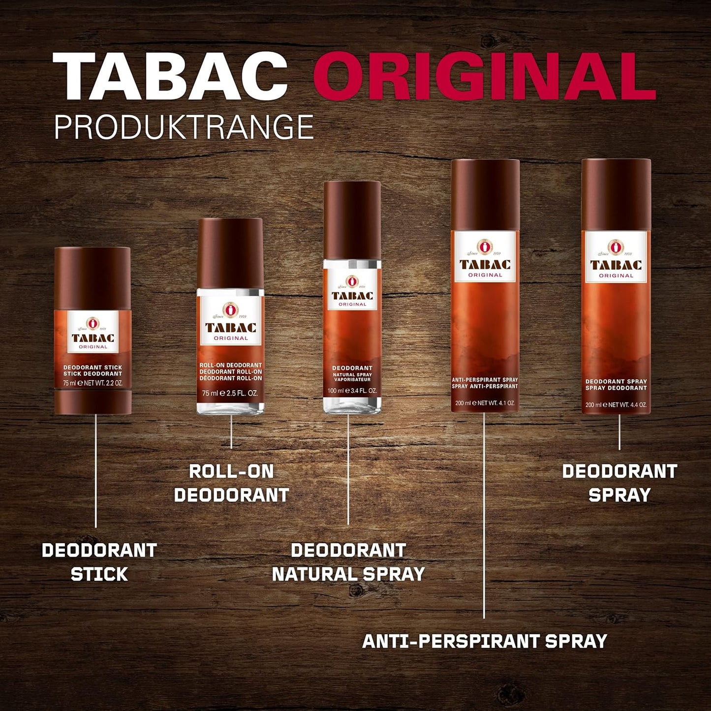 Tabac Original / Wirtz Deodorant Spray Can 4.1 Oz (M)