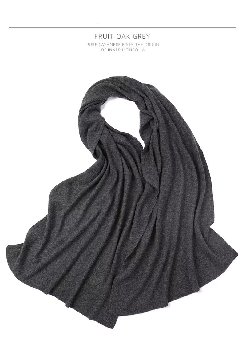New 100% Pure Cashmere Scarf Women Knitted Winter Autumn Elegant and Smart! 100% Pure Cashmere Scarf for Men and Women