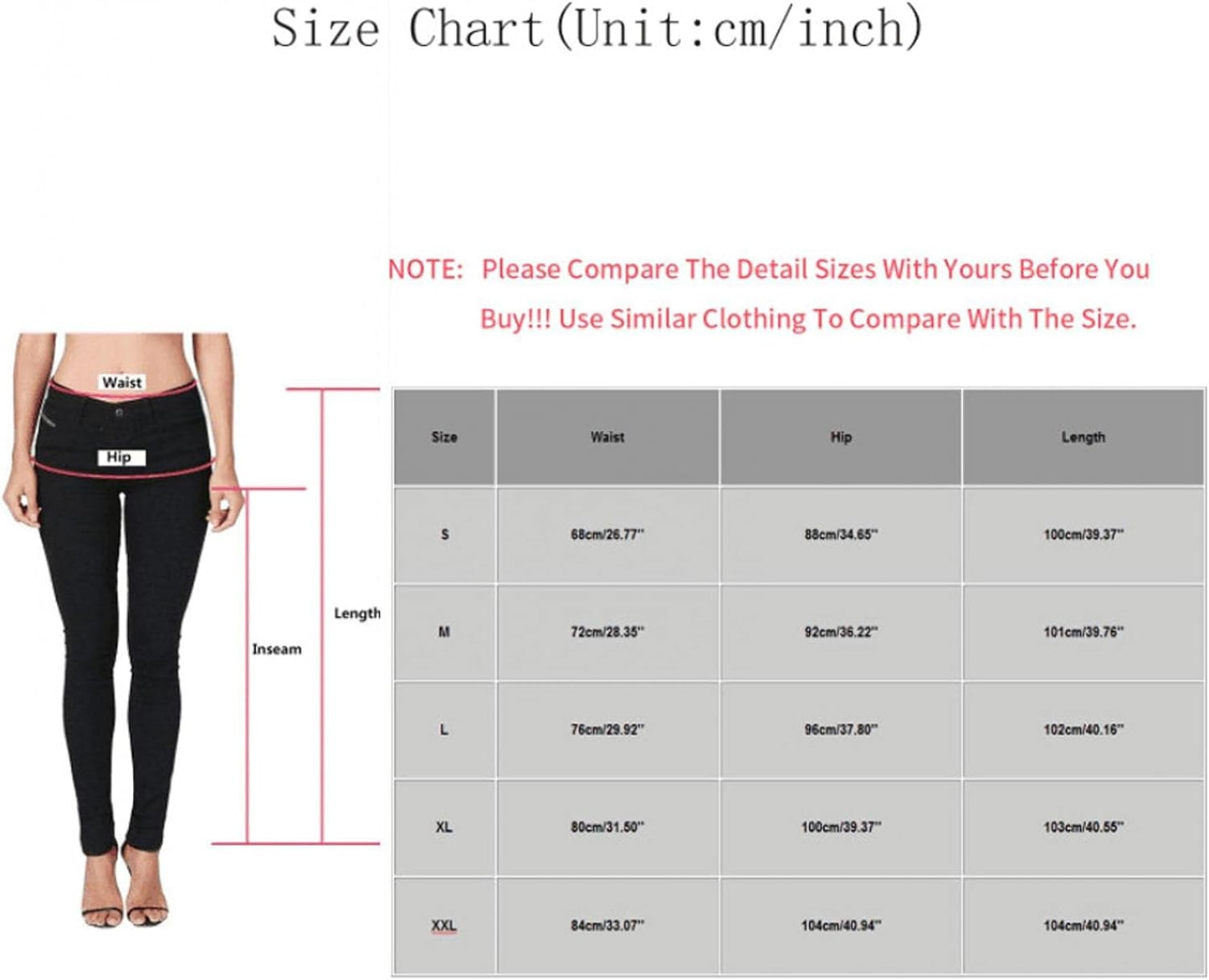 WUAI Womens High Waist Stretch Jeggings with Pockets Pull-On Stretchy Leggings Slim Fit Skinny Jeans Pencil Denim Pants