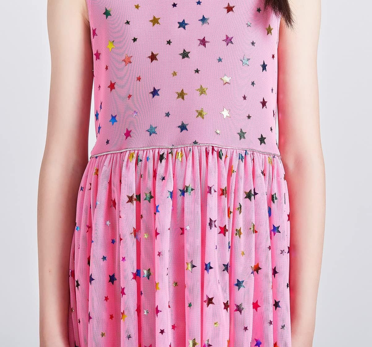 Danichins Girls Sleeveless Tutu Dress Layered Tulle Sparkle Dress for Girls