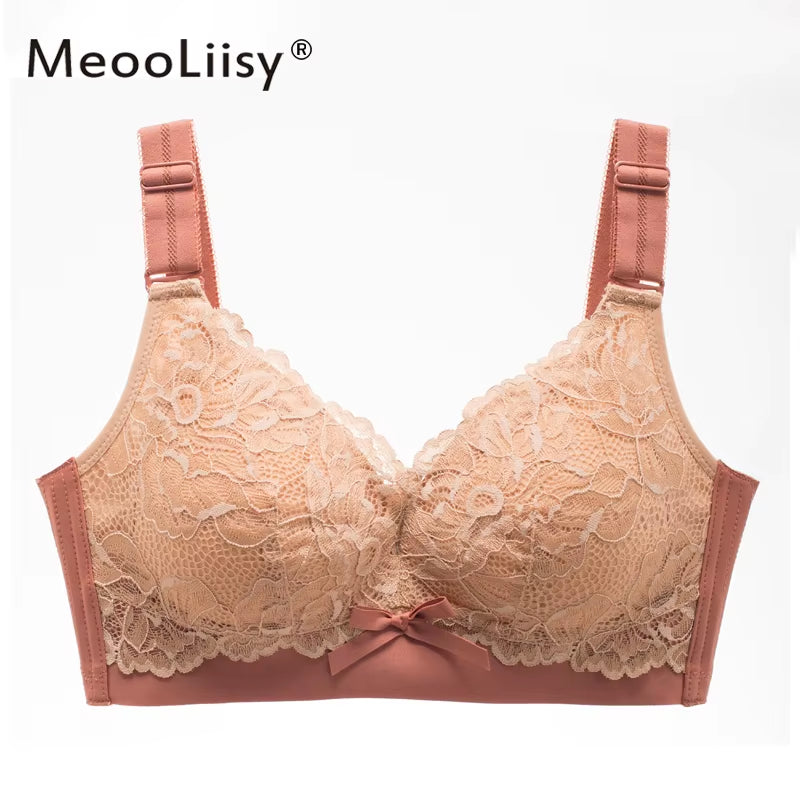 Sexy Lace Brassiere Wire Free Push up Bra Lingerie In-House Design 3/4 B C Dup Woman Lingerie 2021 Women'S Intimates