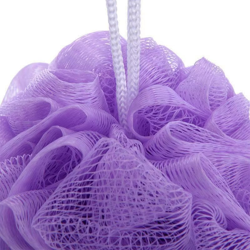 1PCS Soft Body Bubbles Sponge Bath Ball Nylon Scrubber Loofah Mesh Net Ball Cleaning Bath Sponge Multi-Color Shower Flower