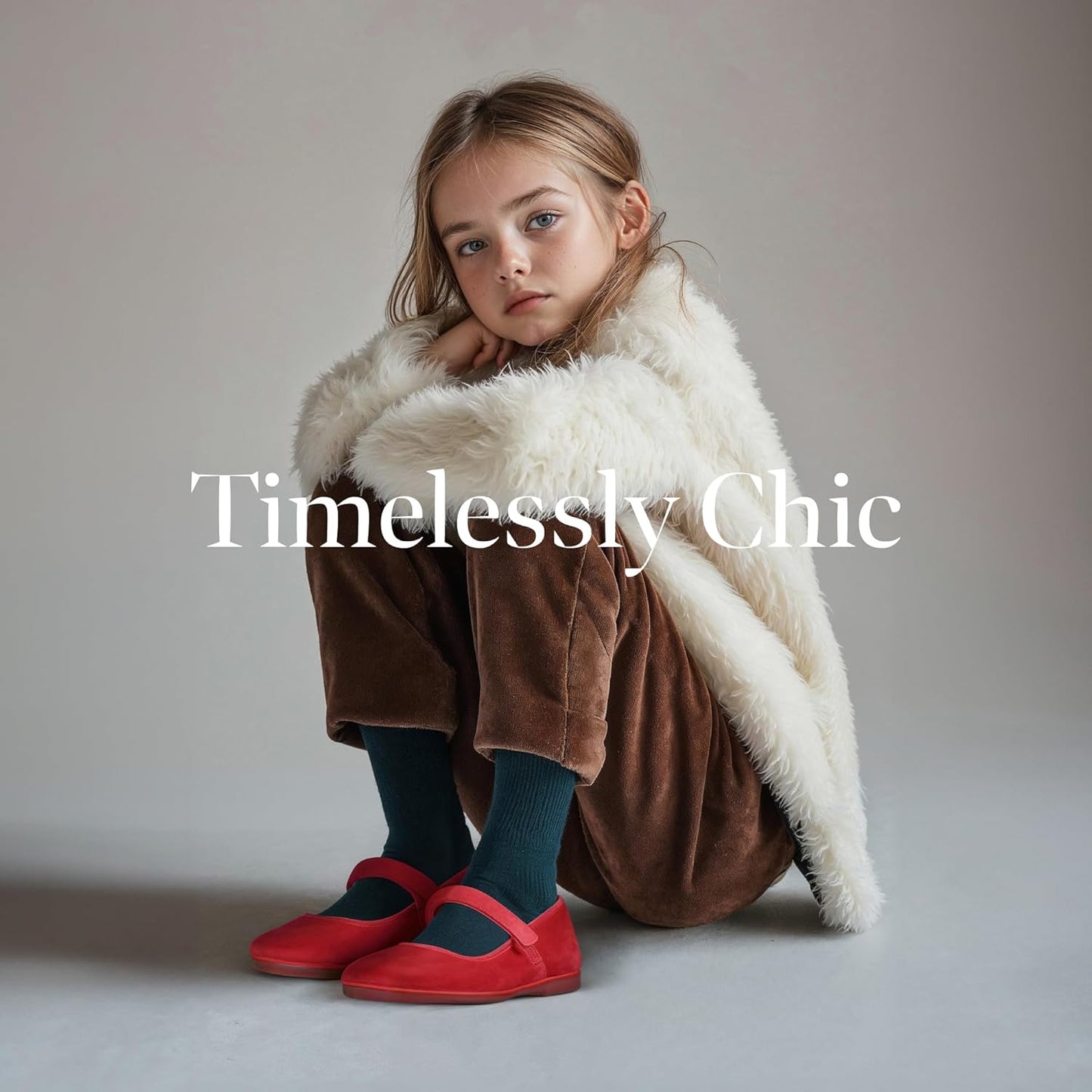 Mary Jane Shoes for Girls – Classic & Comfortable Dress Shoes for Toddlers & Kids – Perfect Flats for School, Play, and Special Occasions (Velvet)