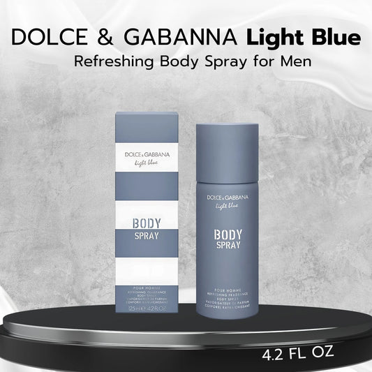 Light Blue Pour Homme Body Spray 4.2 Ounce