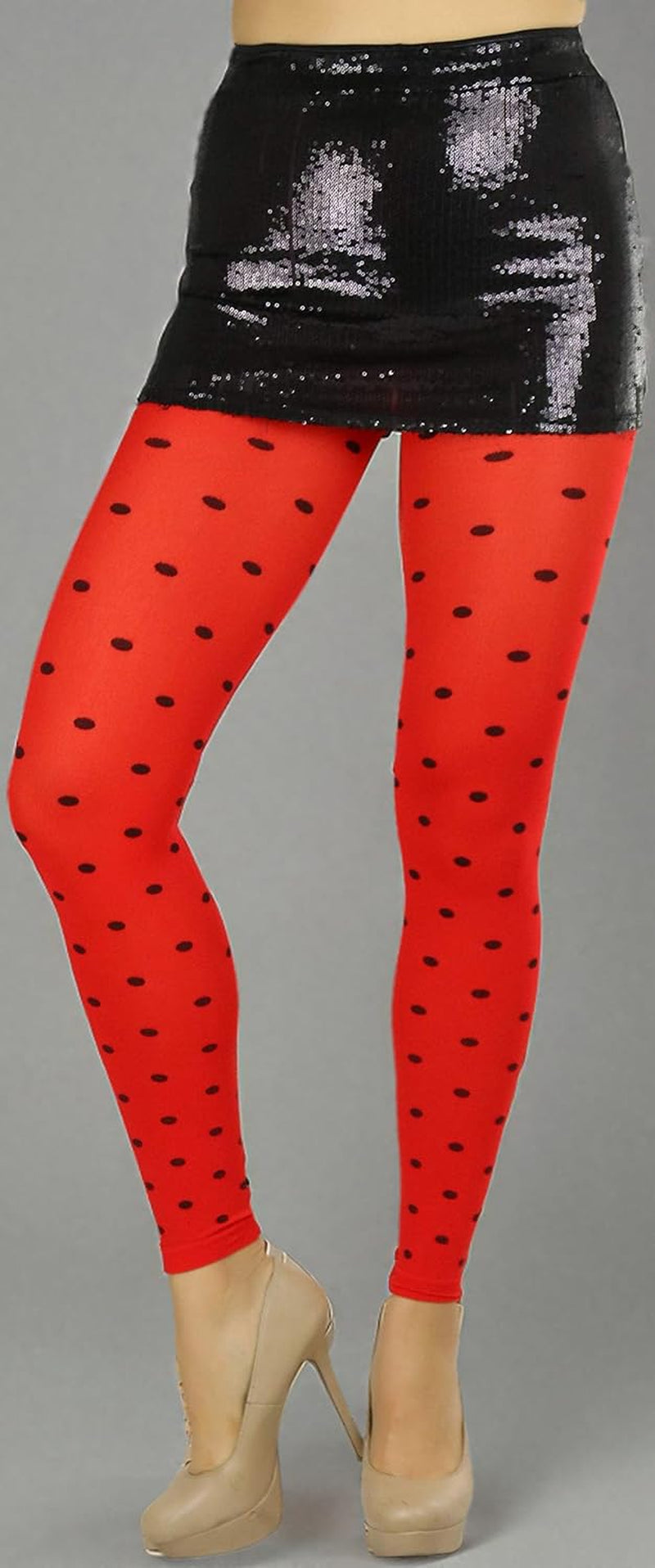 Women'S Opaque Ankle Long Nylon Footless Fun Tights Pantyhose