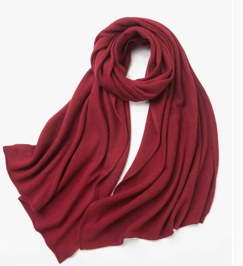 New 100% Pure Cashmere Scarf Women Knitted Winter Autumn Elegant and Smart! 100% Pure Cashmere Scarf for Men and Women