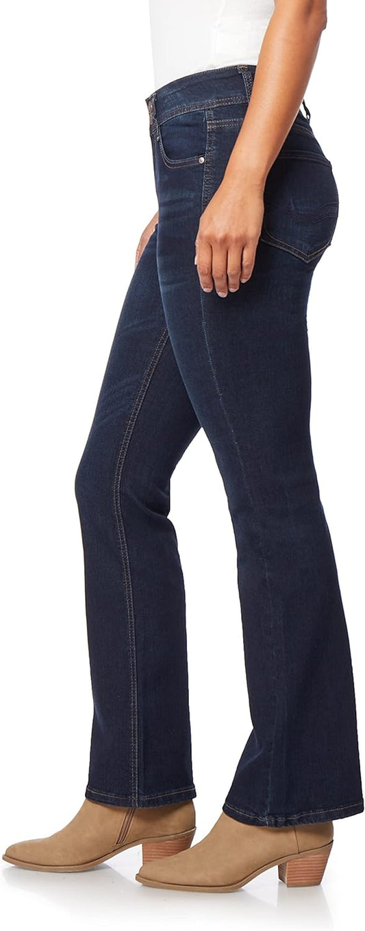 Women'S Curvy Bootcut Mid-Rise Jeans (Standard and Plus)