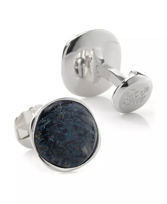 Men'S Sterling Silver Classic Formal Pietersite Cufflinks