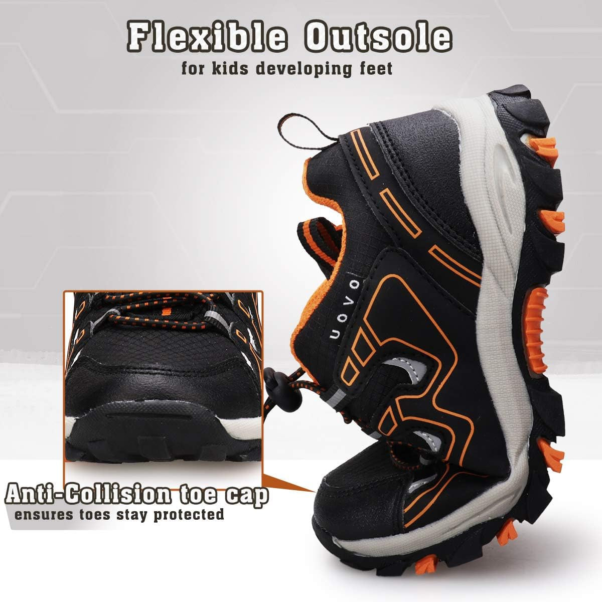 Boys Shoes Boys Tennis Running Sneakers Waterproof Hiking Shoes Kids Outdoor Fashion Sneakers Slip Resistant (Big/Little Boys)