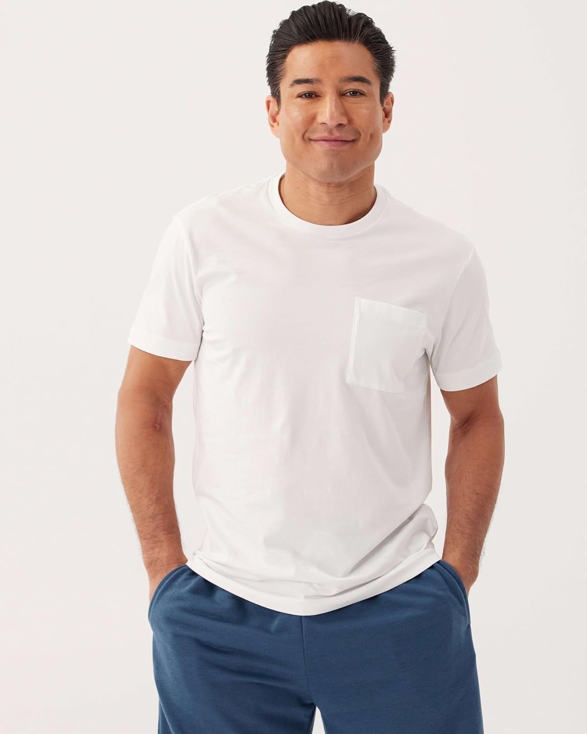4 Pack: Men'S Cotton Performance Short Sleeve Crew Neck Pocket T-Shirt Athletic Top (Available in Big & Tall)