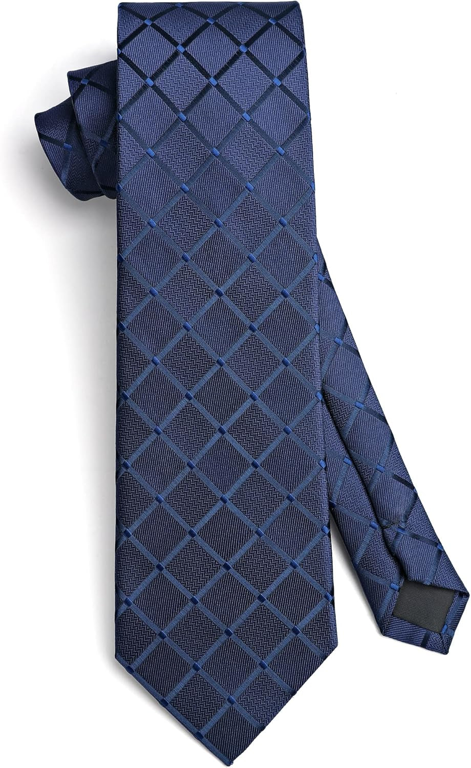 Plaid Checkered Tie Handkerchief Woven Classic Formal Men'S Necktie & Pocket Square Set