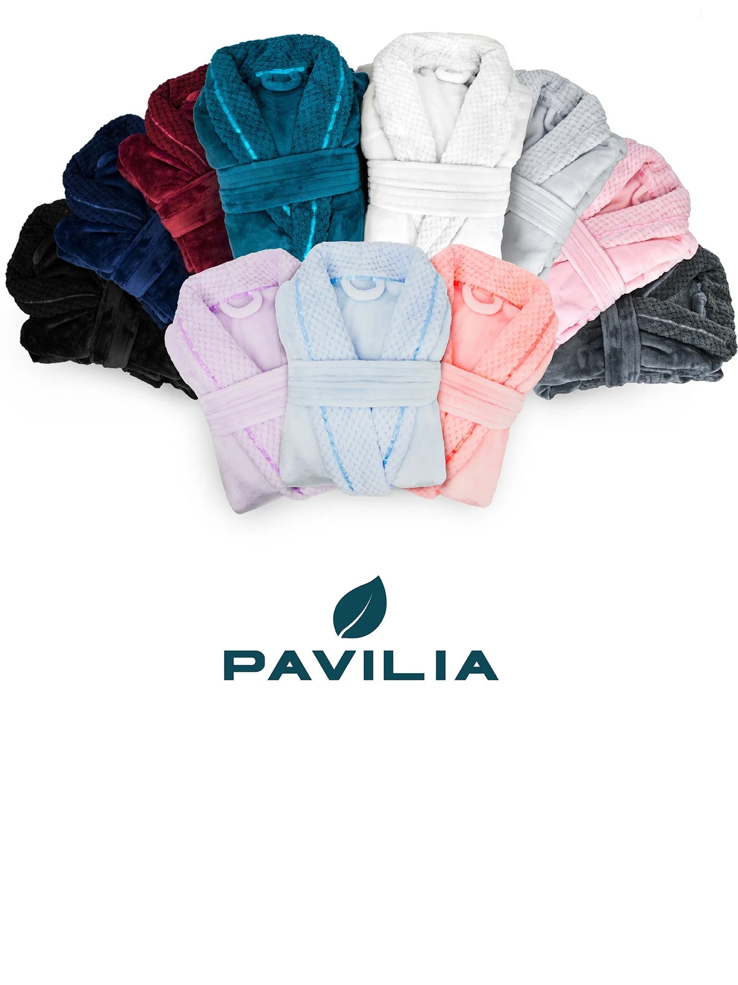 Soft Plush Women Fleece Robe, Lavender Light Purple Cozy Bathrobe, Female Long Spa Robe, Warm Housecoat, Satin Waffle Trim, L/XL