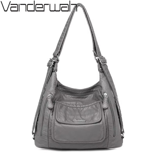 Genuine Leather Handbags Multifunction Casual Tote Bag Bagpack Mochilas Bags for Women Shoulder Bags Ladies Hand Bag Bolsas