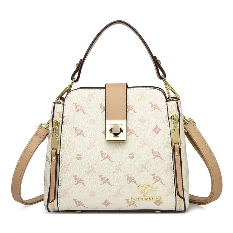 Luxury Genuine Brand Handbags Women'S Bags Designer Handle Bags High Quality Shoulder Messenger Bags Fashion Leather Sac a Main