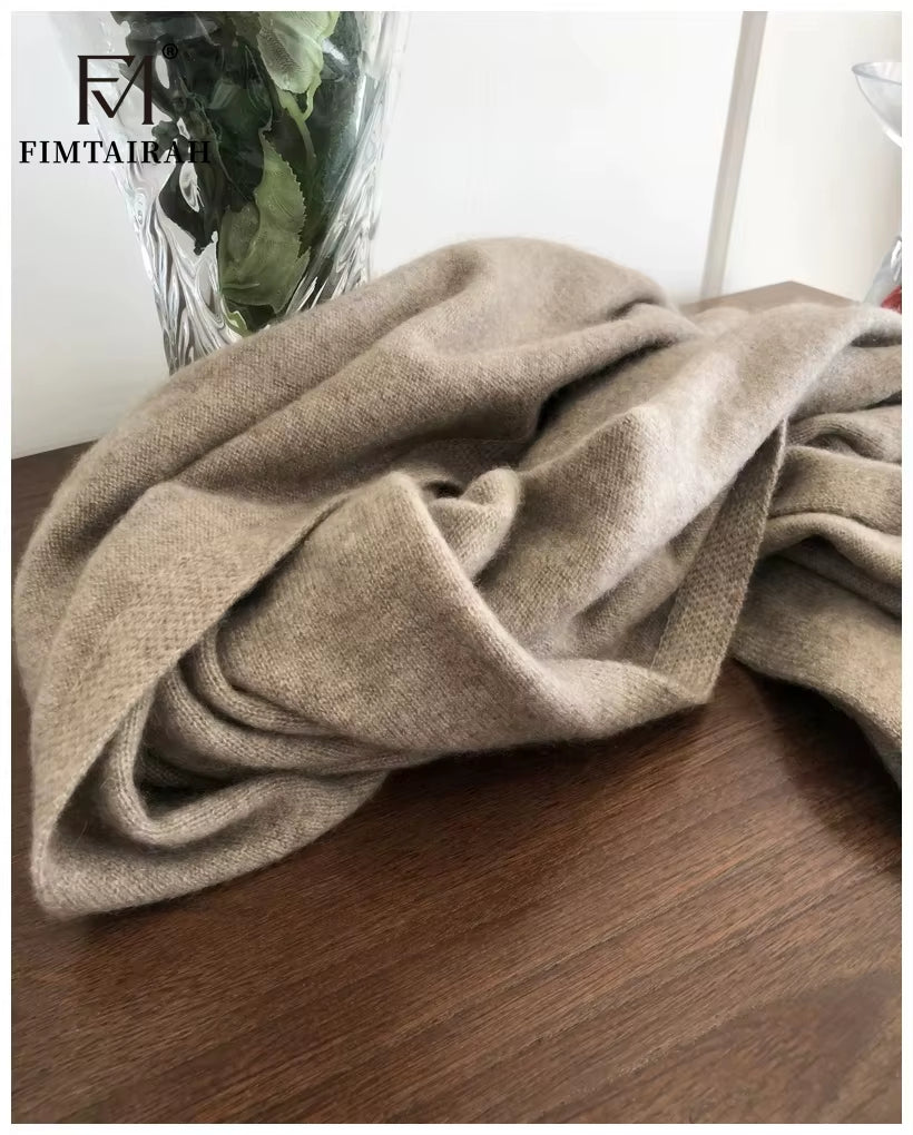 New 100% Pure Cashmere Scarf Women Knitted Winter Autumn Elegant and Smart! 100% Pure Cashmere Scarf for Men and Women