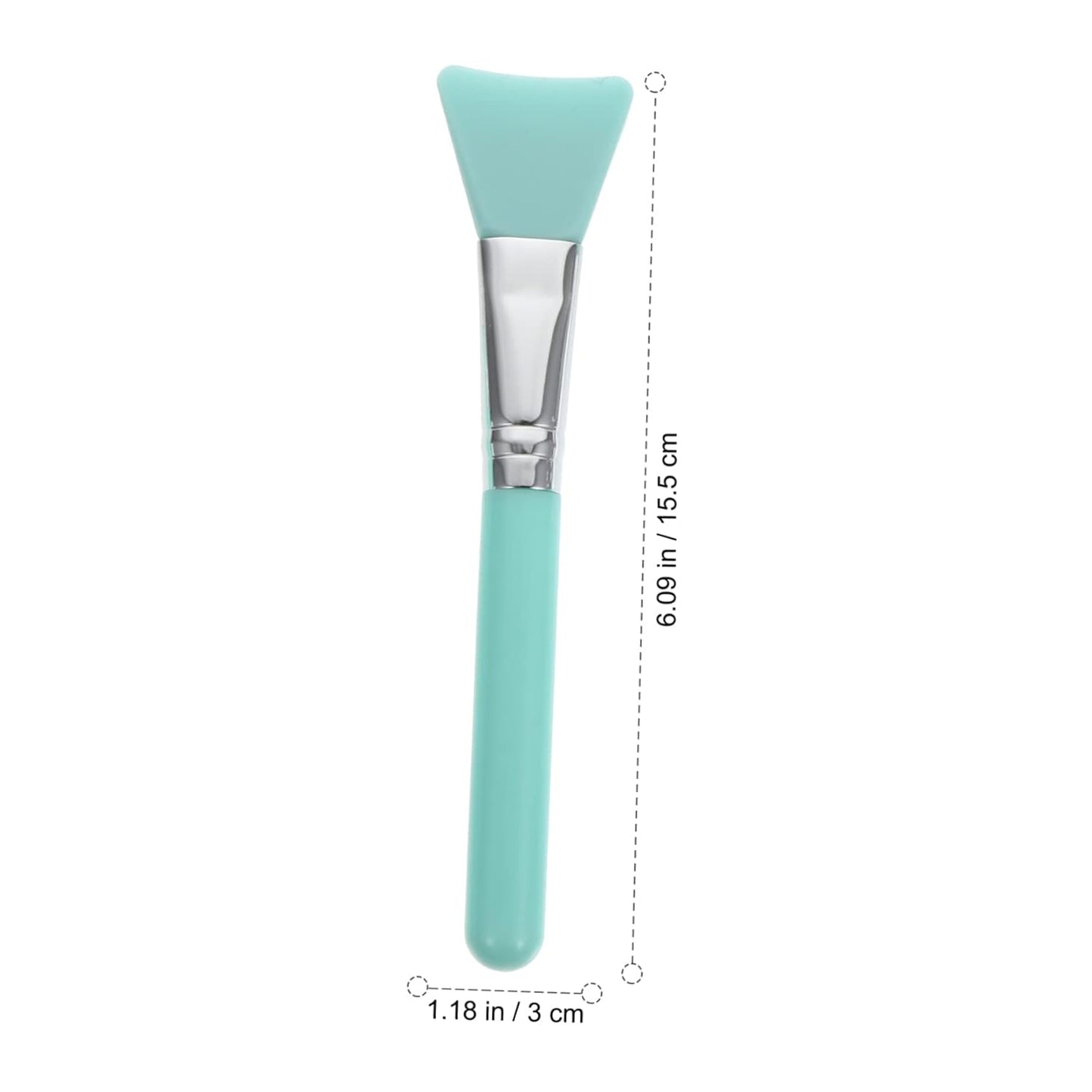 Silicone Makeup Brush Kit 7Pc Set for Foundation Mask Cream Plastic Handle Sturdy Non-Absorbent and Easy To
