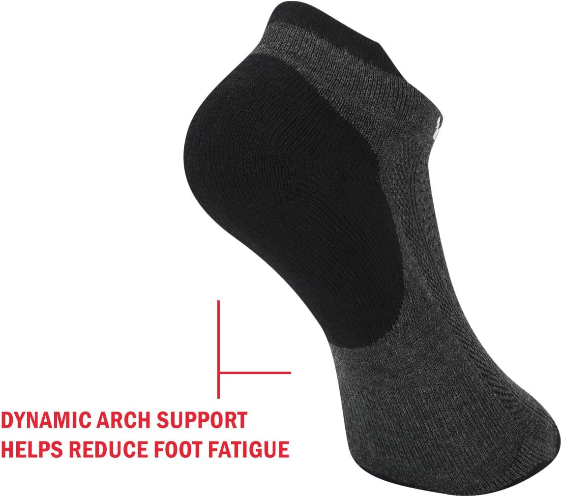 Mens Ankle Socks 5 Pairs/Pack Athletic Cushioned Breathable Low Cut Running Socks(Blue, Large)
