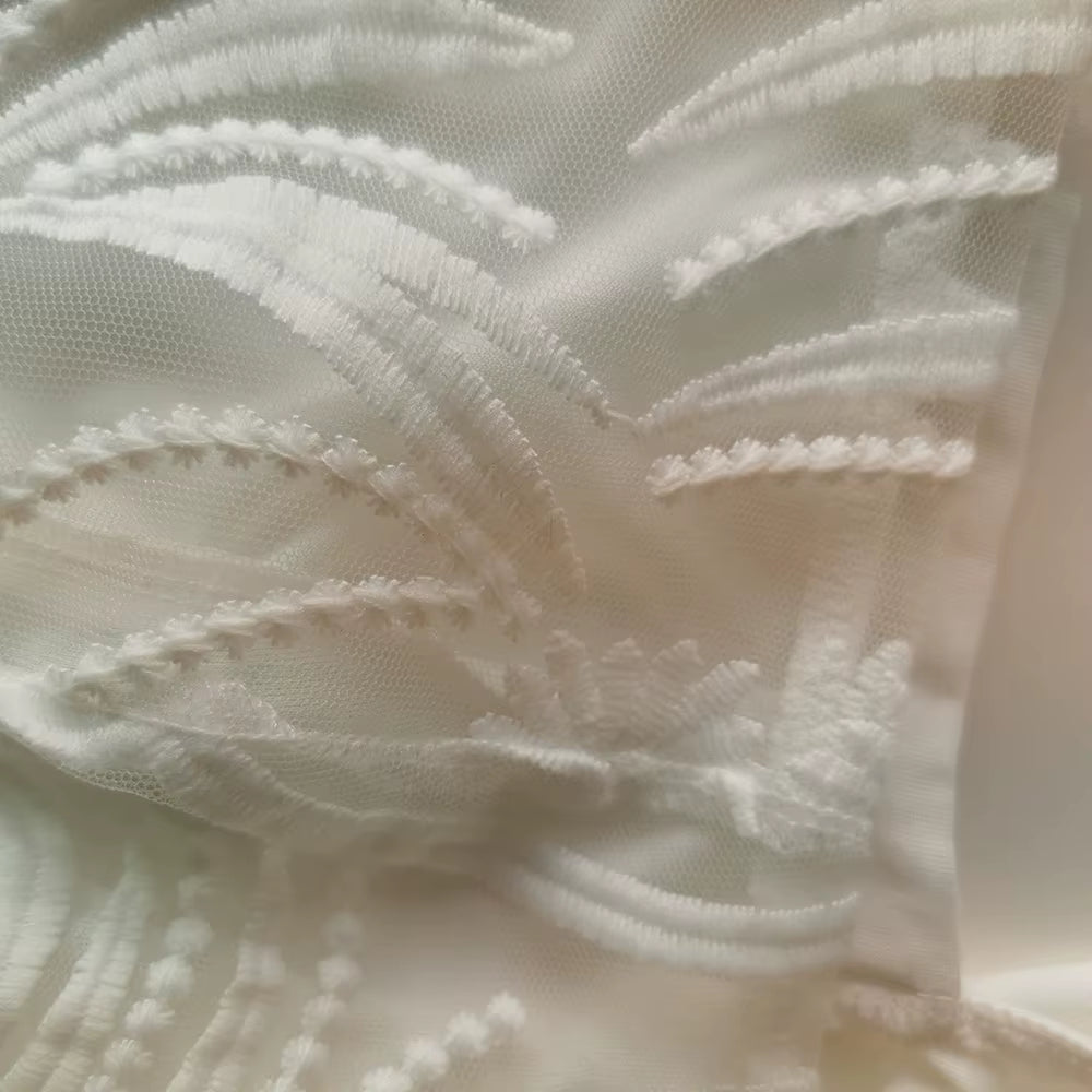 2024 Summer Fashion Midi Dress Elegant Evening Party White Dresses for Women Classy Prom High-Waist Lace Ruffle Female Clothing