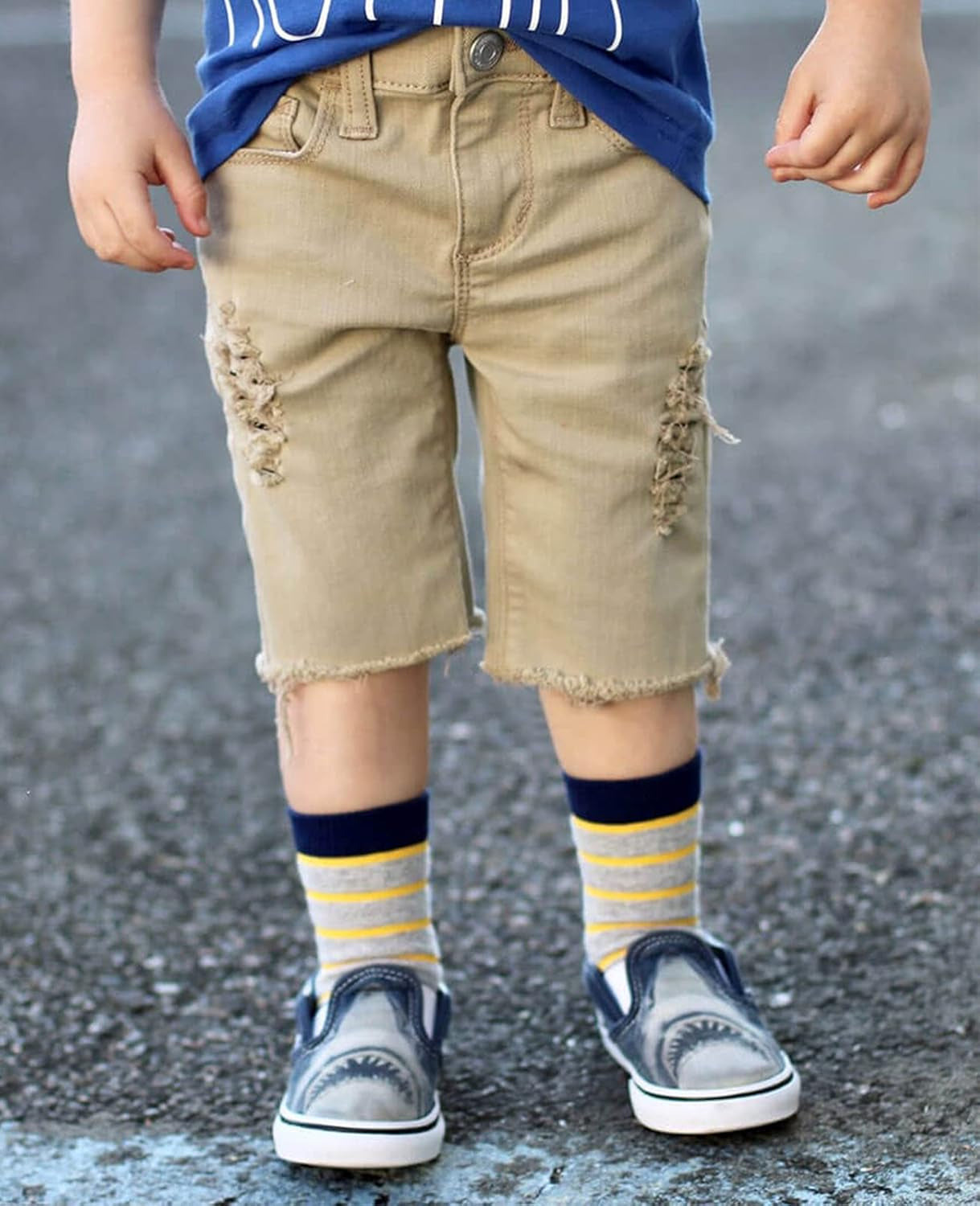 Boys' Stripe Pattern Crew Socks 6 Pack