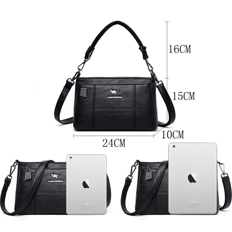 Genuine Pu Leather Luxury Handbags Women Bags Designer Crossbody Bags for Women 2024 Shoulder Bag Women Handbags Sac a Main