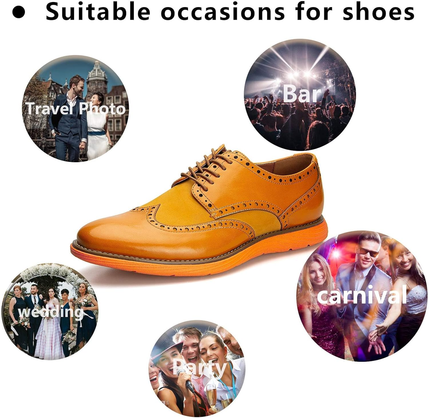 Men'S Oxford Shoes Dress Shoes Men'S Lightweight Lace-Up Fashion Shoes
