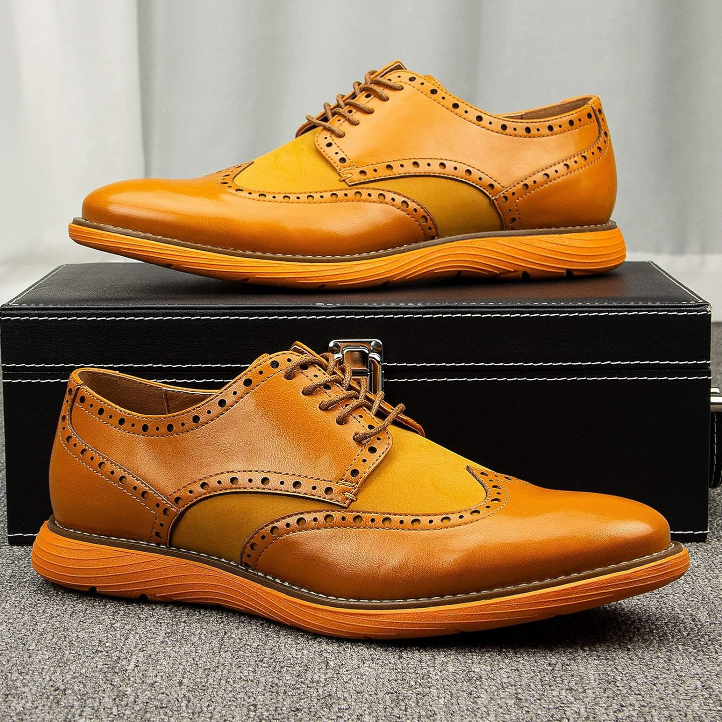 Men'S Oxford Shoes Dress Shoes Men'S Lightweight Lace-Up Fashion Shoes