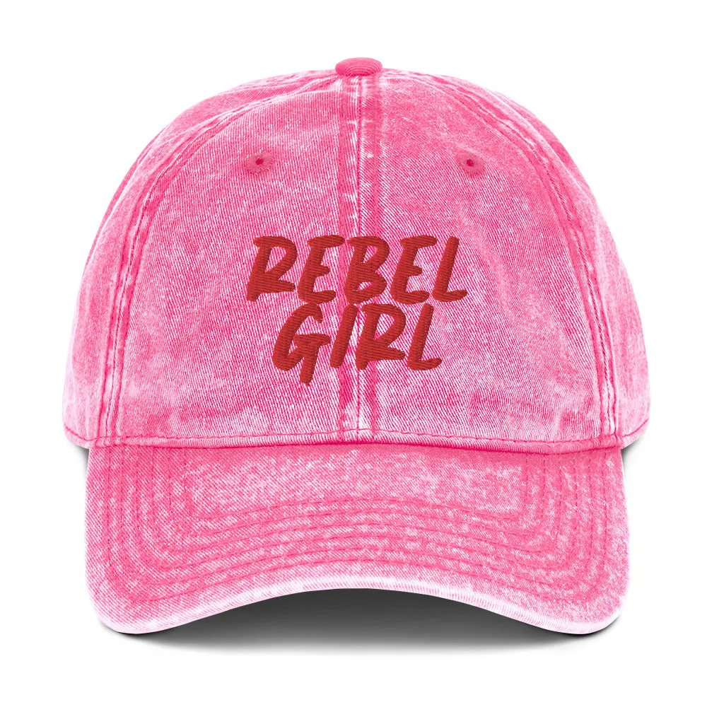 Vintage Cap REBEL GIRL Vintage Cotton Twill Cap