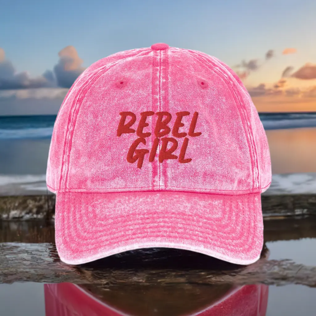 Vintage Cap REBEL GIRL Vintage Cotton Twill Cap