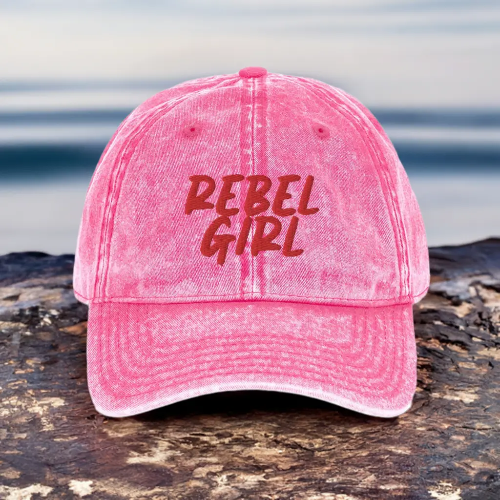 Vintage Cap REBEL GIRL Vintage Cotton Twill Cap
