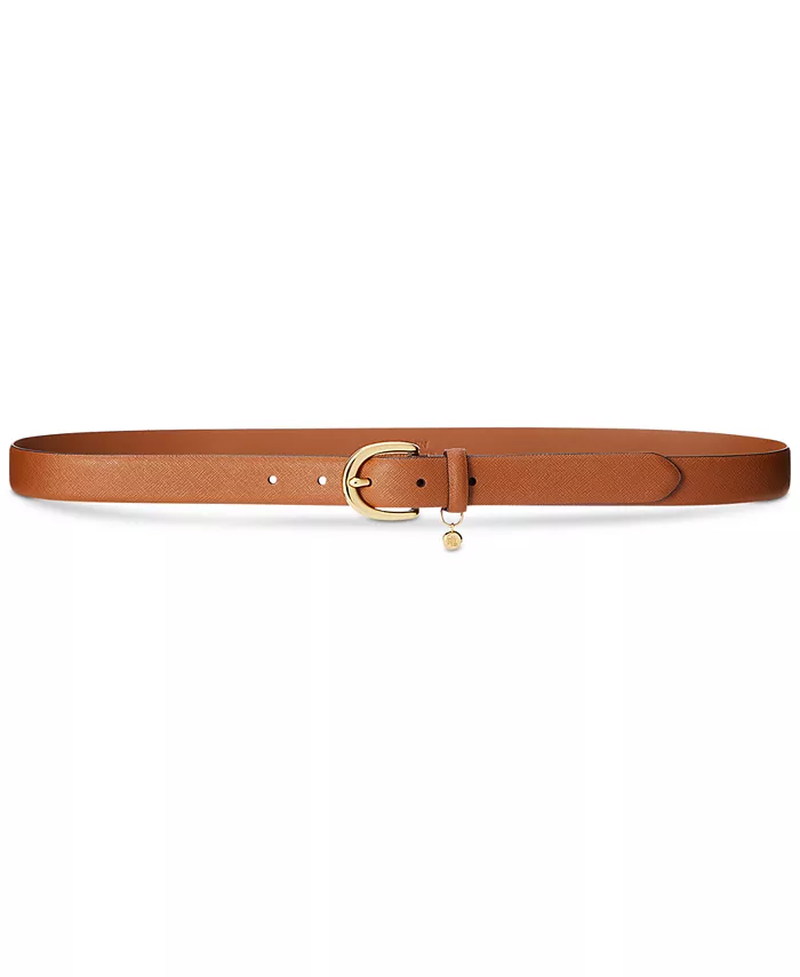 Women'S Charm Crosshatch Leather Belt