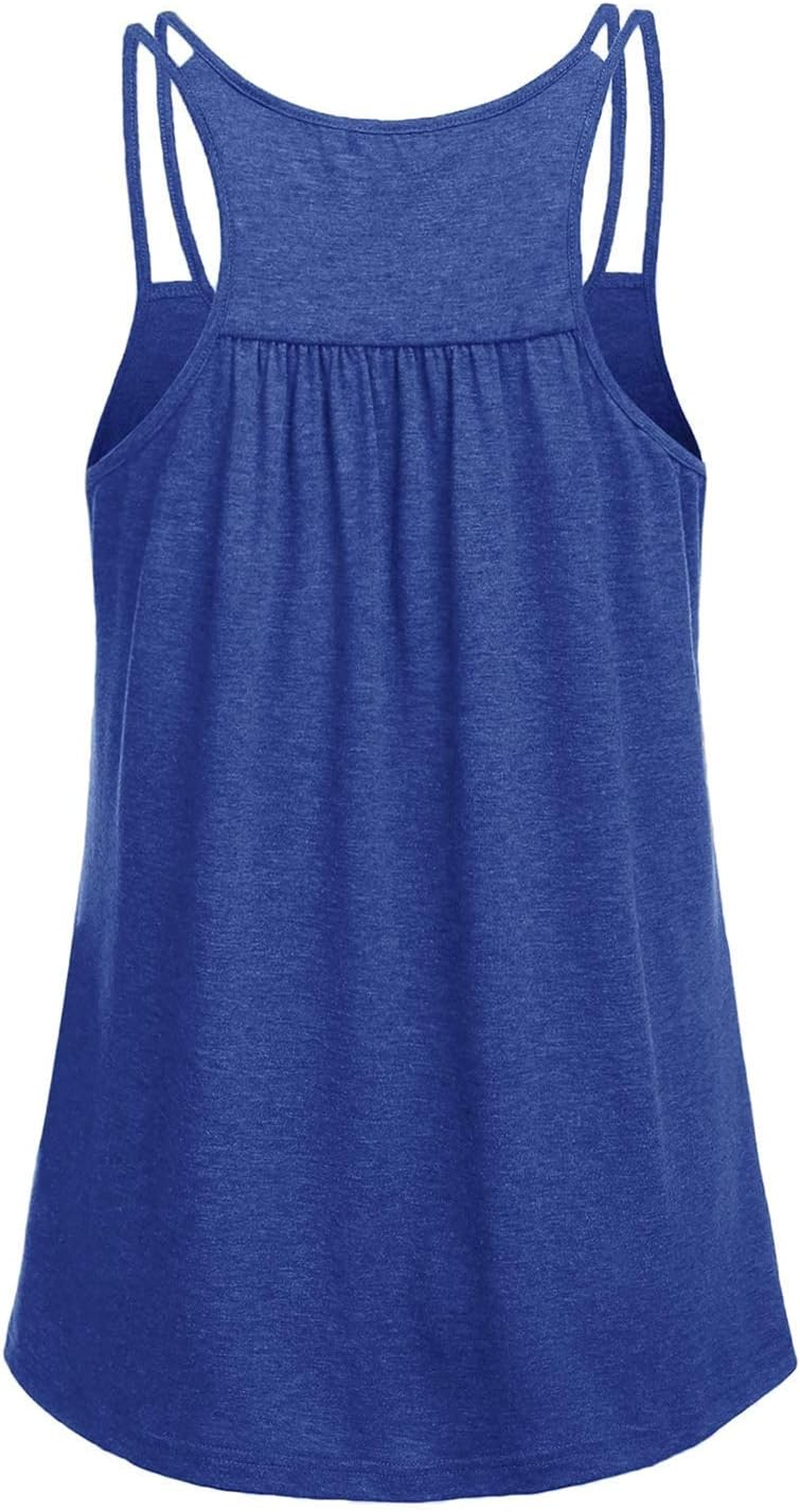 Women'S Workout Tops Sleeveless Loose Fit Yoga Shirts Racerback Tank Tops Gym Clothes
