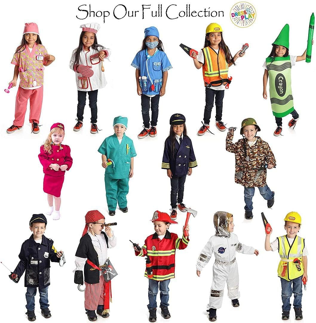Astronaut Costume for Kids, Pretend Play Astronaut Costume Set with Accessories - Astronaut Outfit for Kids Ages 3-7