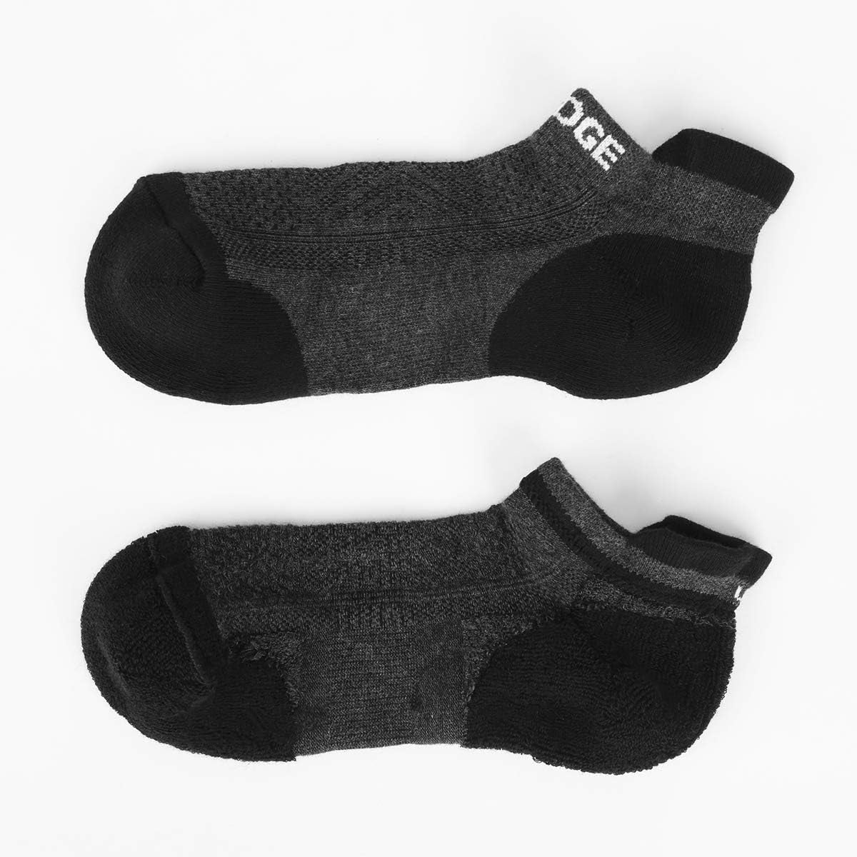 Mens Ankle Socks 5 Pairs/Pack Athletic Cushioned Breathable Low Cut Running Socks(Blue, Large)