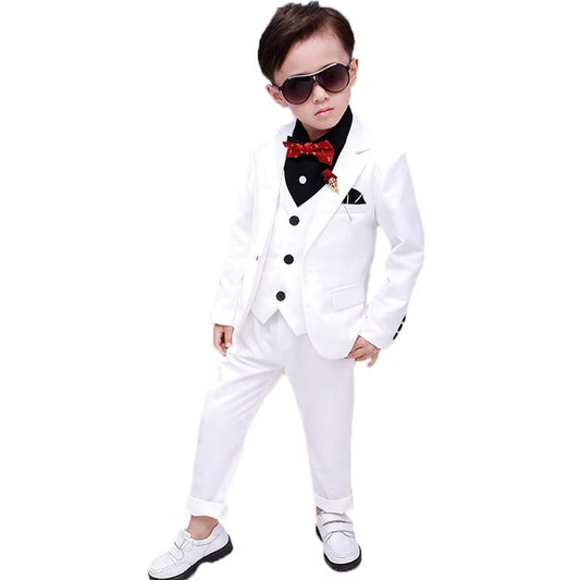 Wedding Suit for Boys Children Prince Stage Performance Formal Suit Birthday Flower Kid School Suit Ceremony Chorus Costume F158