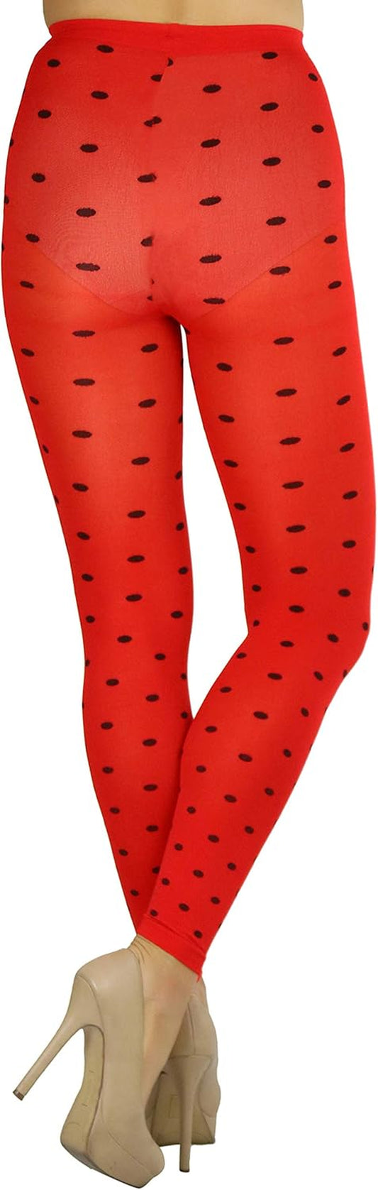 Women'S Opaque Ankle Long Nylon Footless Fun Tights Pantyhose