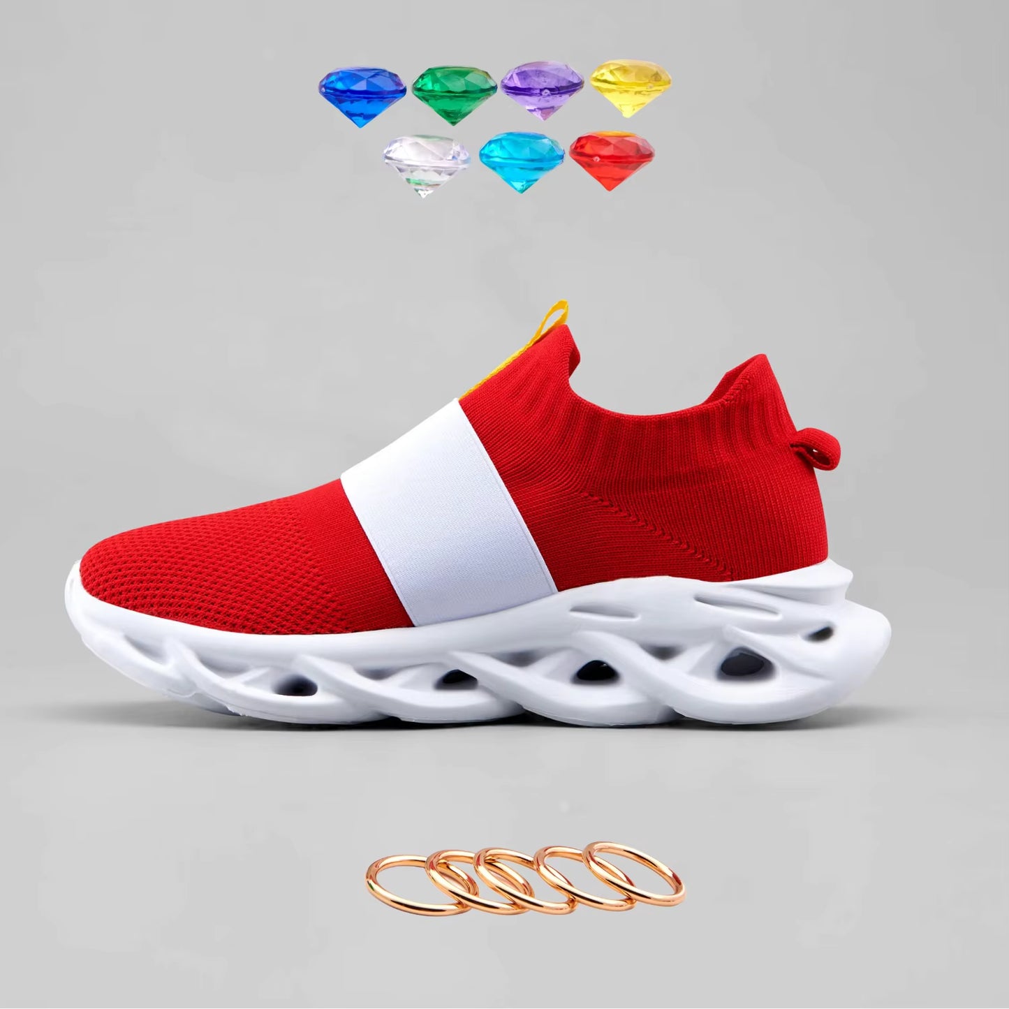 Sonic Shoes for Men for Adult Sonic Zapatillas Sonic Red Sonic Shoes Cartoon Anime Sonic Games Shoes