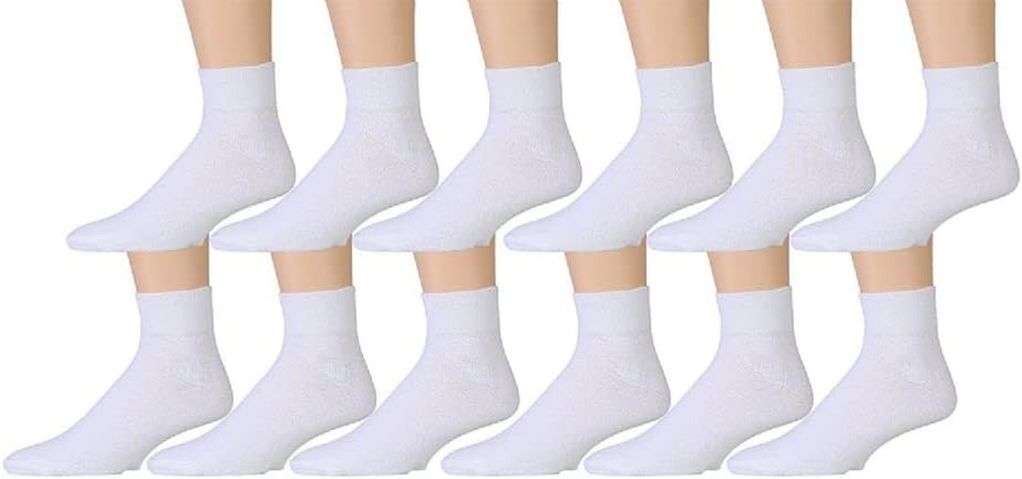 12 Pairs Value Pack of Mens Ankle Sock