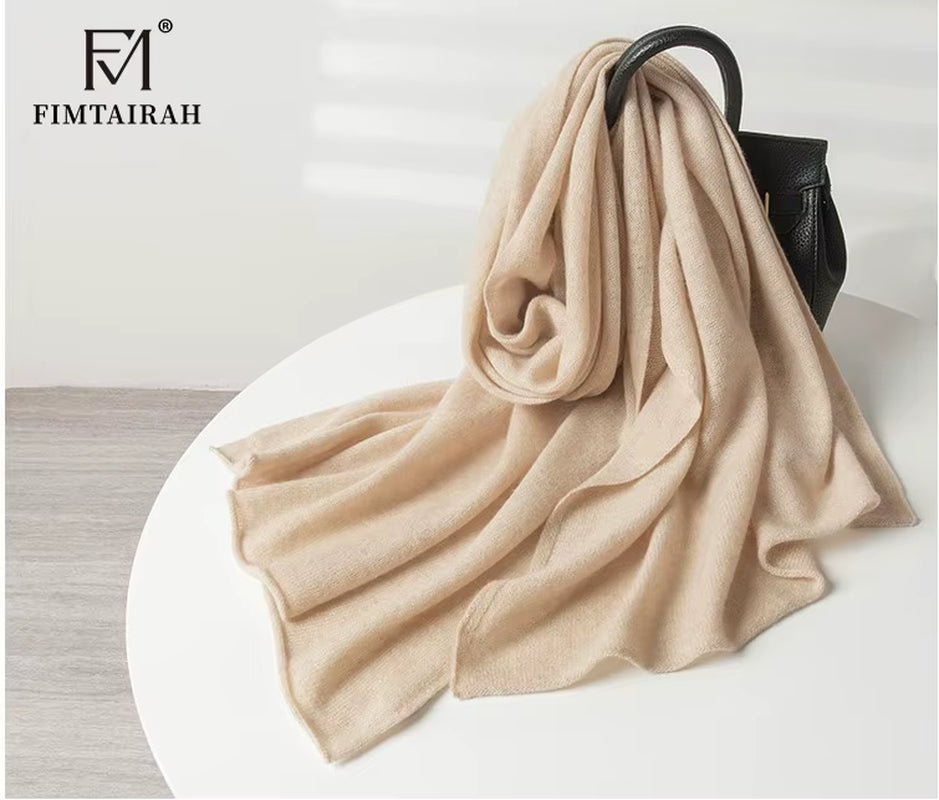 New 100% Pure Cashmere Scarf Women Knitted Winter Autumn Elegant and Smart! 100% Pure Cashmere Scarf for Men and Women