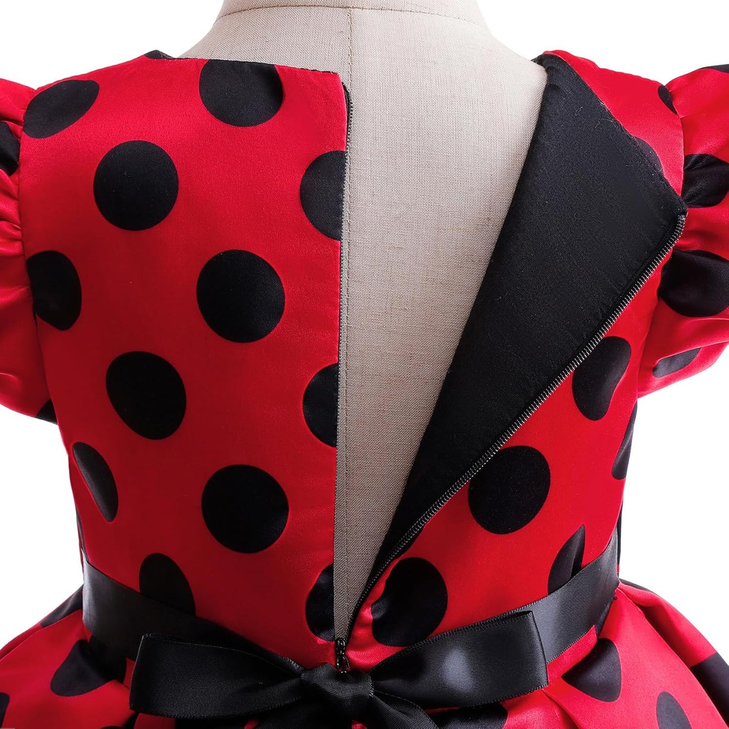 Elegant Girls Polka Dots Dress for Church Holiday Pageant Birthday Tea Party Wear Vintage Princess Ball Gown 2-10Years