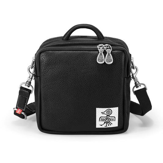 Casual Crossbody Square Bags Ladies Soft Cowhide Genuine Leather Both Sides Zipper Women'S Shoulder Handbags