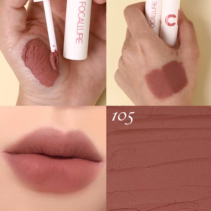 Matte Lipstick Velvet Mist Lip Clay Not Dry Lip Cream 25 Color Nude Lip Stick Waterpoof Lip Cosmetic Makeup Wholesale
