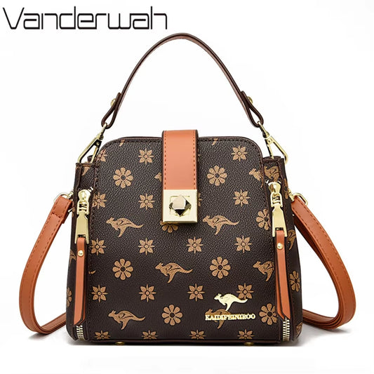 Luxury Genuine Brand Handbags Women'S Bags Designer Handle Bags High Quality Shoulder Messenger Bags Fashion Leather Sac a Main