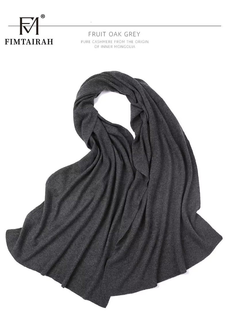 New 100% Pure Cashmere Scarf Women Knitted Winter Autumn Elegant and Smart! 100% Pure Cashmere Scarf for Men and Women